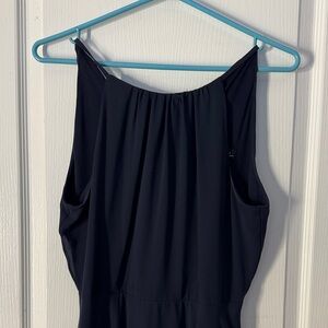 Le Chateau Navy Blue Sleeveless Halter Top Dress